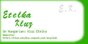 etelka kluz business card